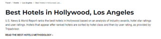 Best Hotels In Hollywood, LA