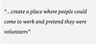 Create Workplace pretend Volunteers