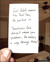 God Didnt Remove the Read Sea, He parted it-1