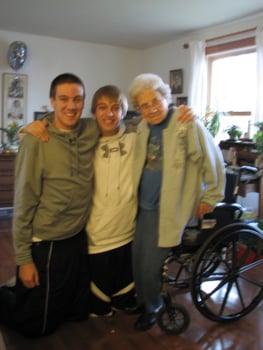 Josh, Noah & Mom, 1-19-2013
