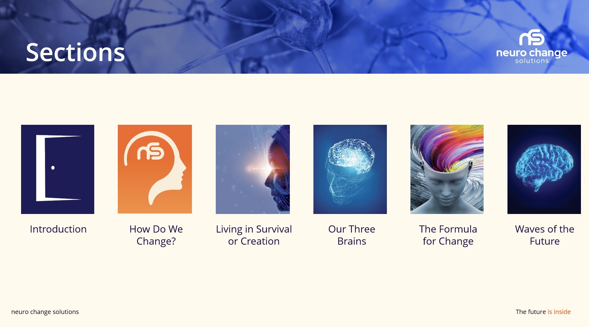 Neuro Change Solutions - 6 Sections