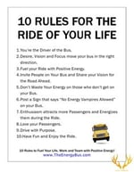 The Energy Bus - Ten Rules for Life