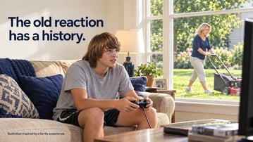 The old reaction has a history. - Gaming While Mom Mows 10-12-26