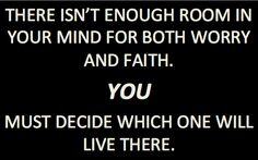 Worry or Faith (You Decide)