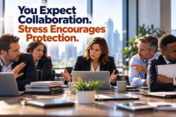 You expect collaboration. Stress encourages protection. 9-28-26